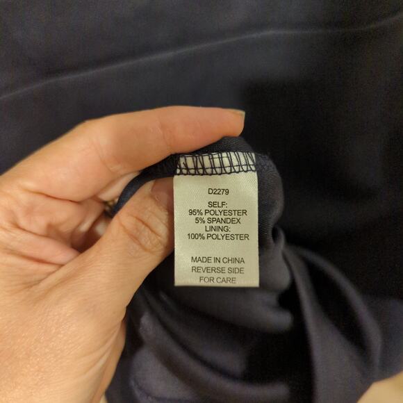 Alexia Admor Sheath Scuba Dress, Navy, M - Picture 4 of 6